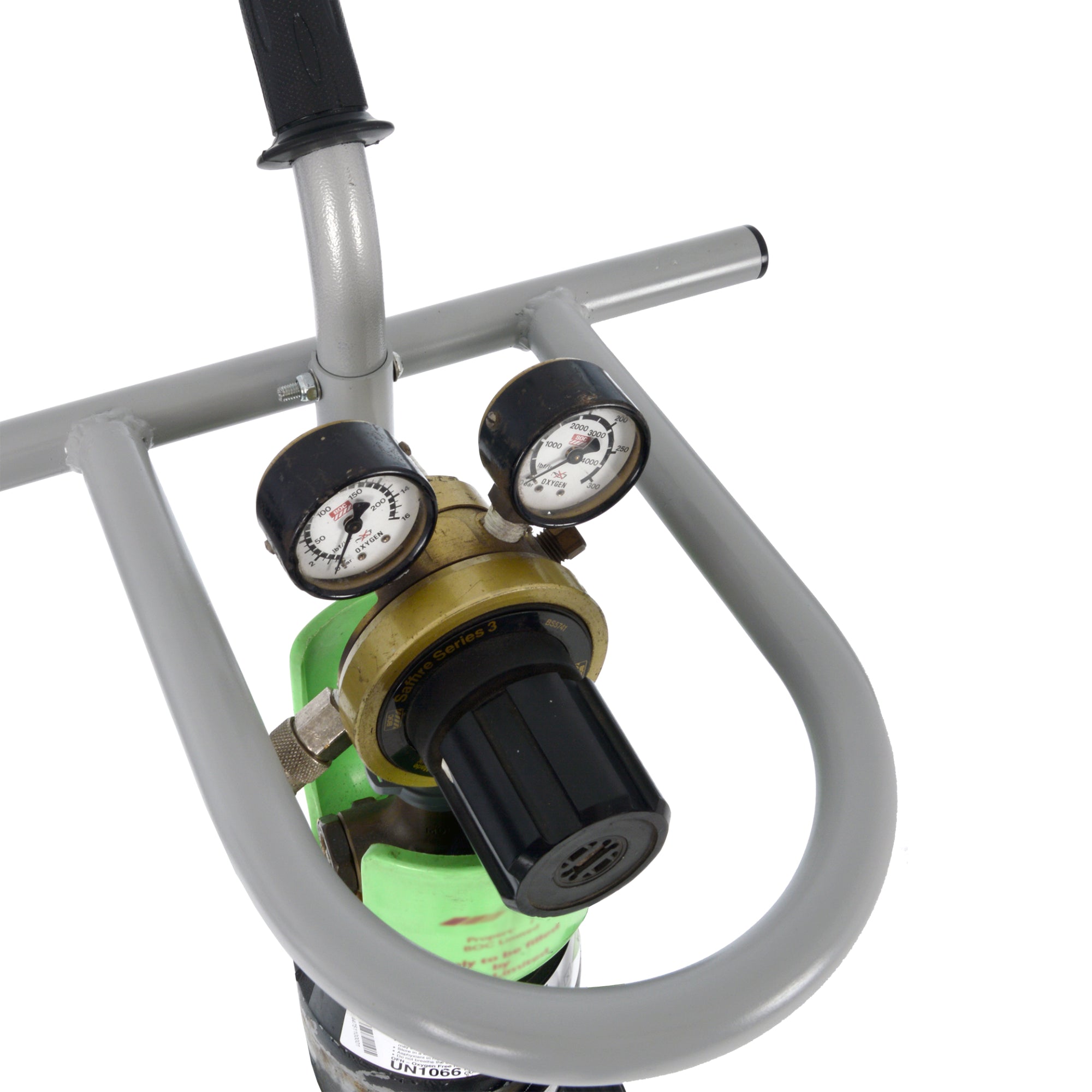 Single Air/Gas Bottle Trolley - Powder Coated