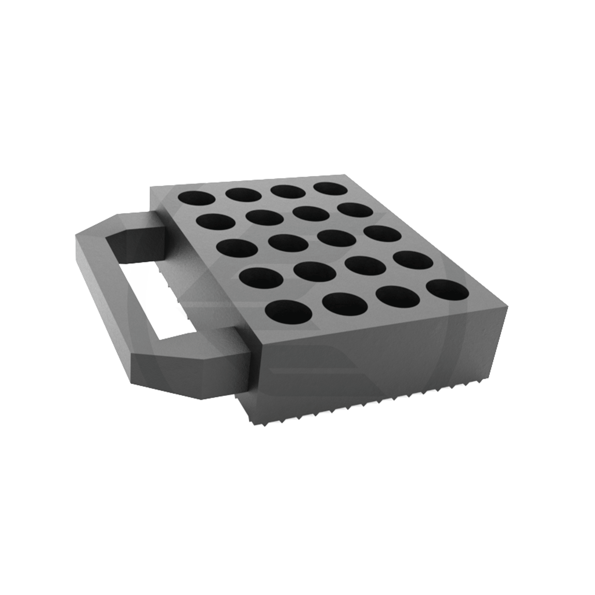 160x120x40mm Universal Handled Rubber Lifting Block