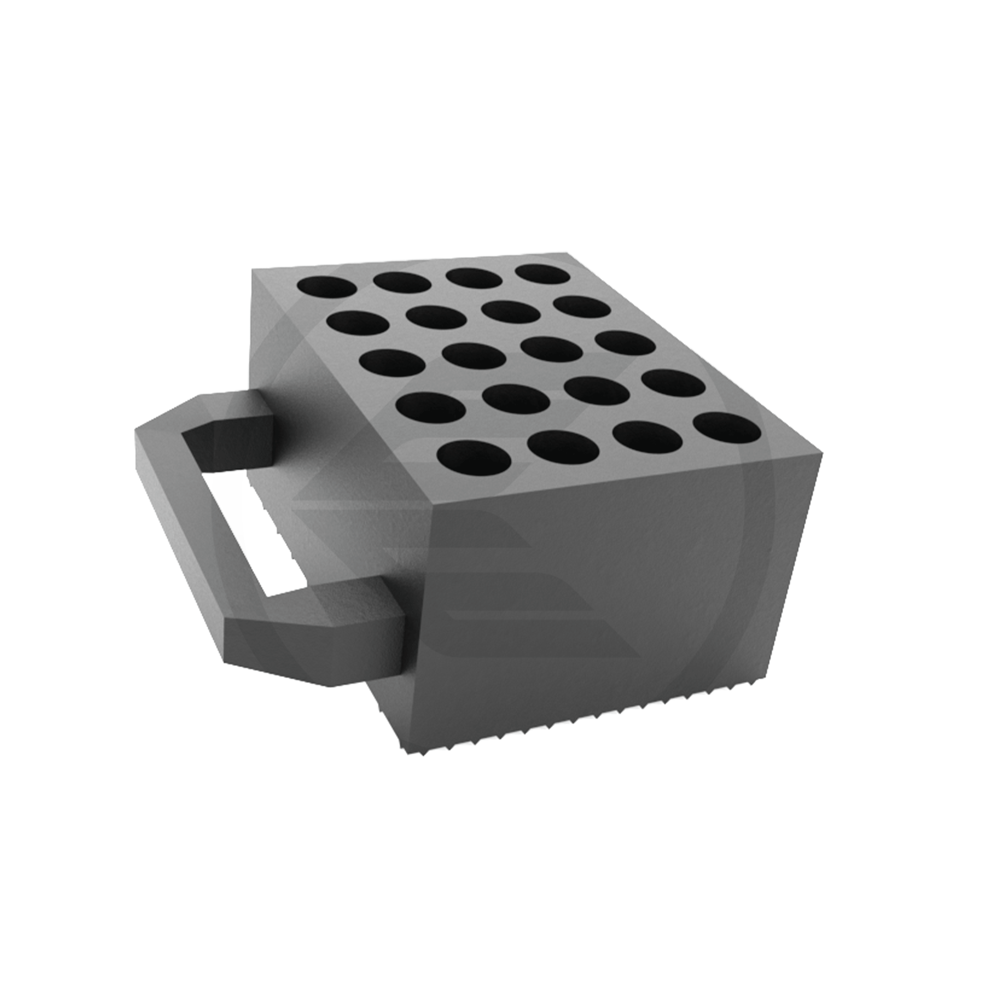 160x120x80mm Universal Handled Rubber Lifting Block