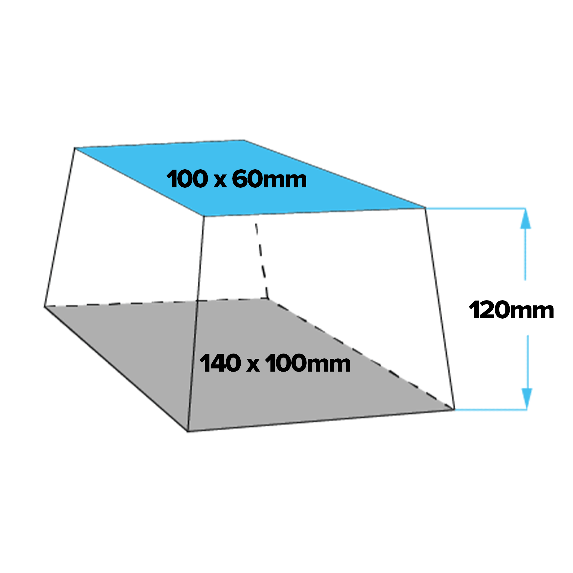140x100x120mm EV Rubber Lifting Block