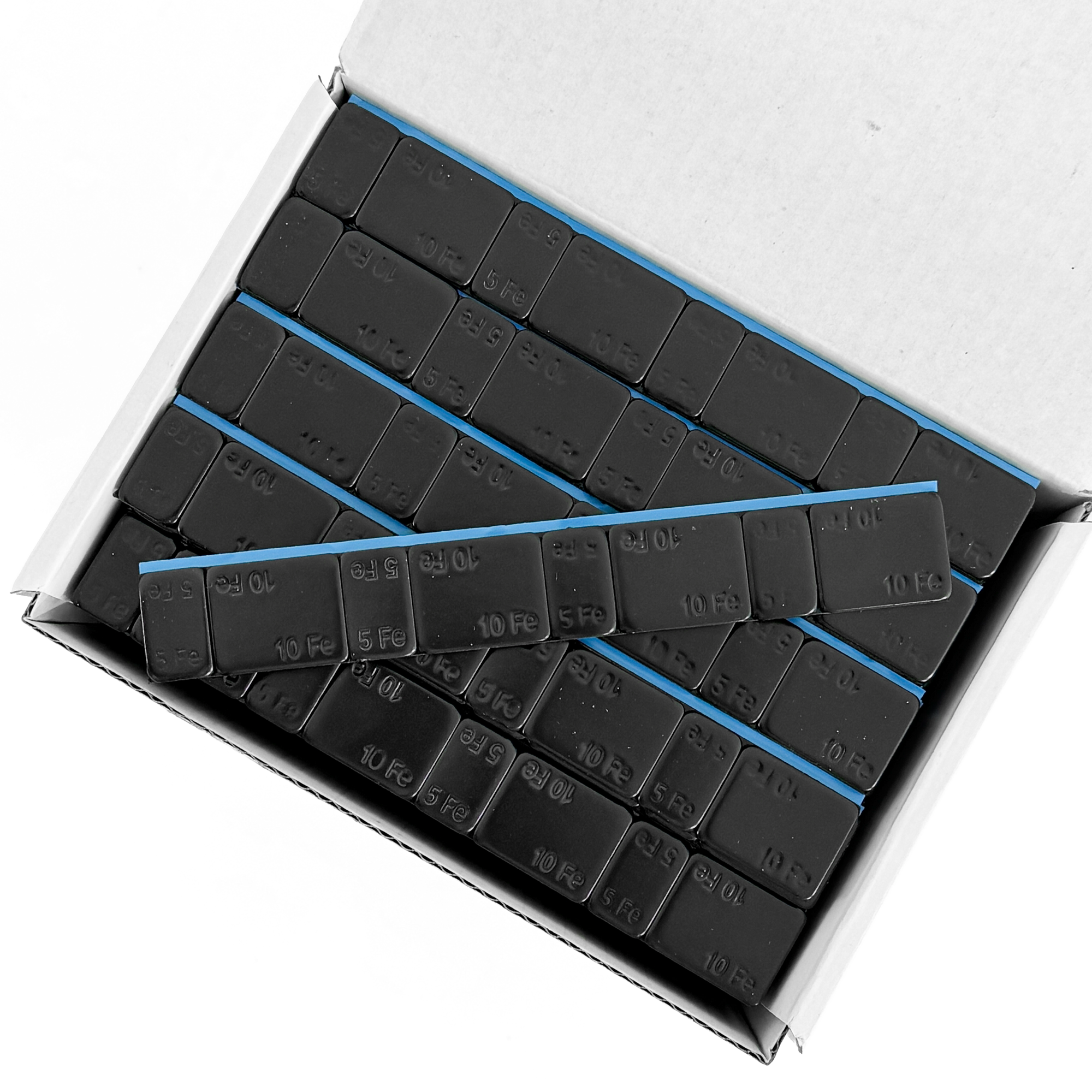 Schwarz beschichtete selbstklebende Radgewichte 5/10g (Packung mit 100)