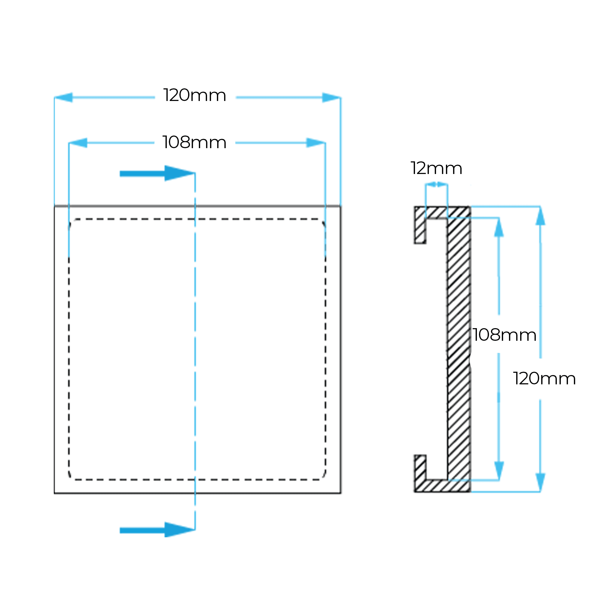 Compac Rubber lifting pad 120x120x17mm
