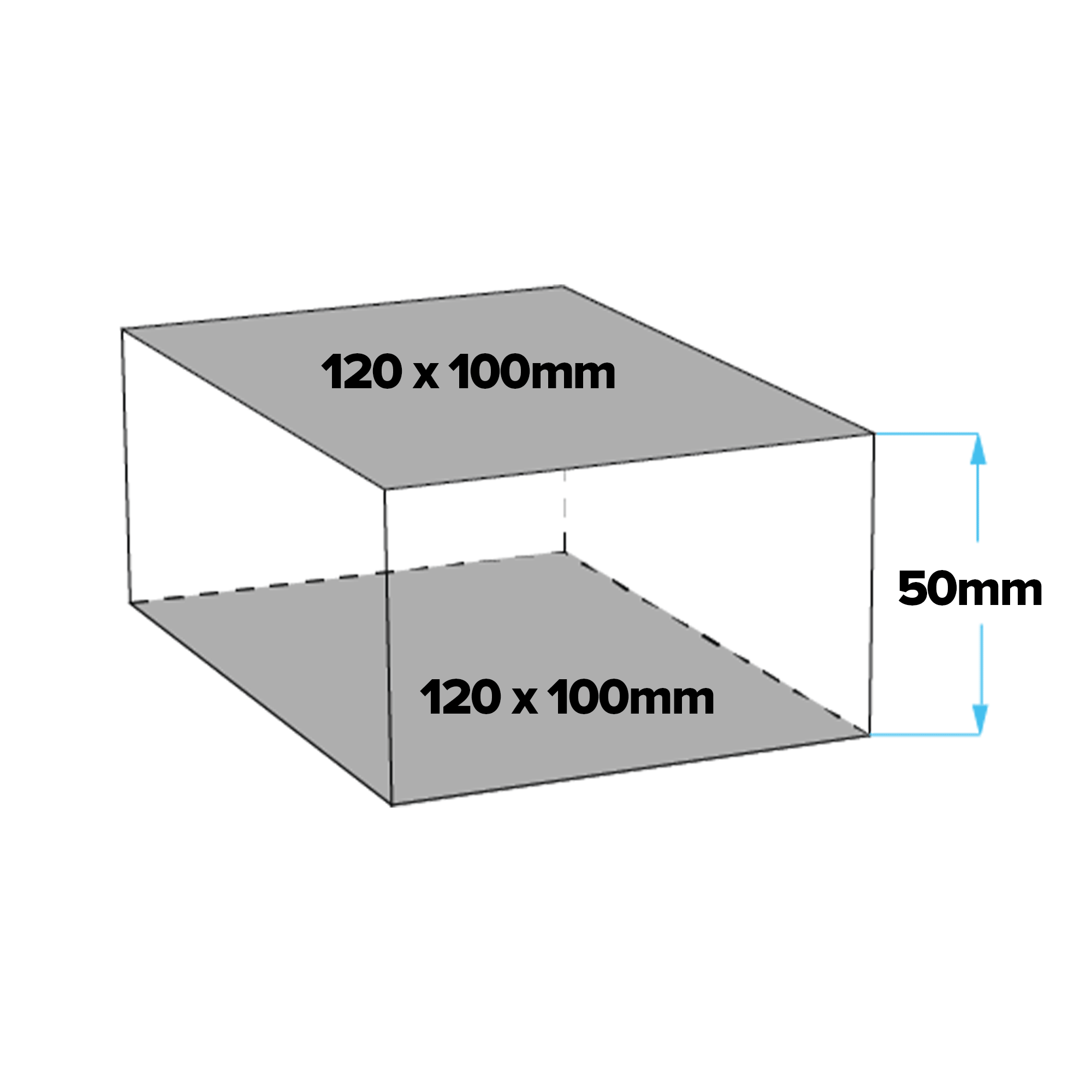 120x100x50mm Universal Rubber Block