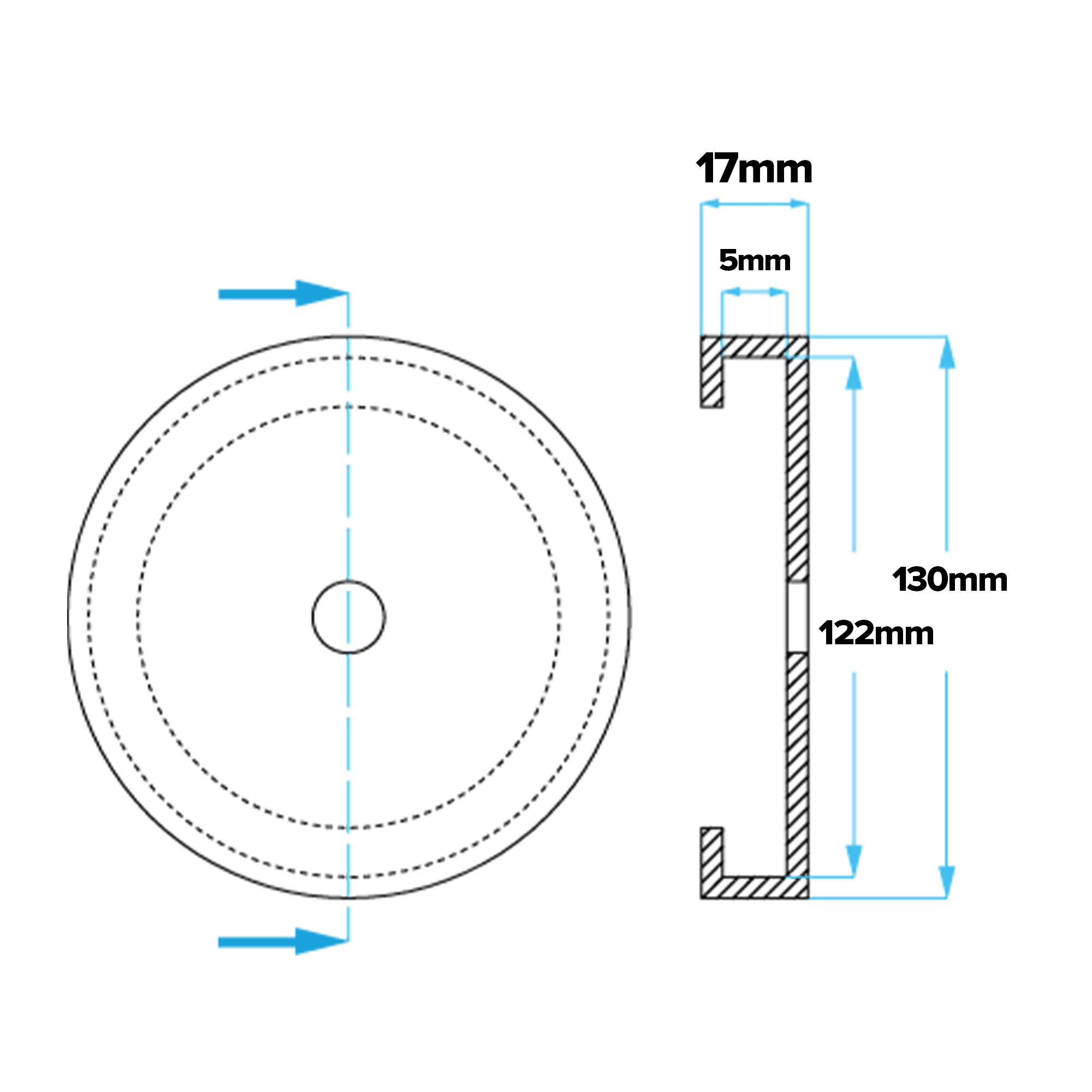 Herrmann Rubber Lifting Pad 130mm