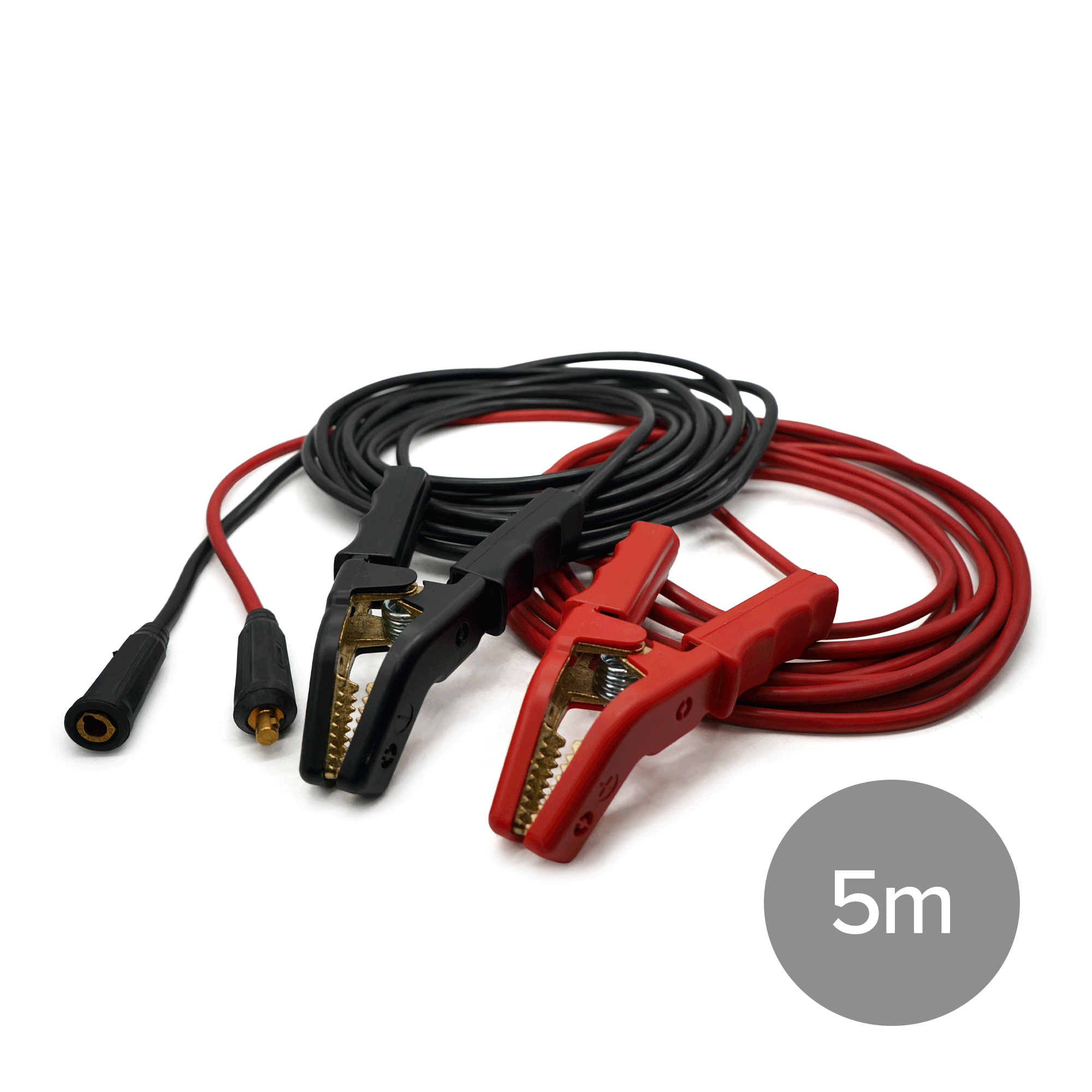 5m 12v Battery Charging Lead With Croc Clips Pair Dinse Mini Plugs