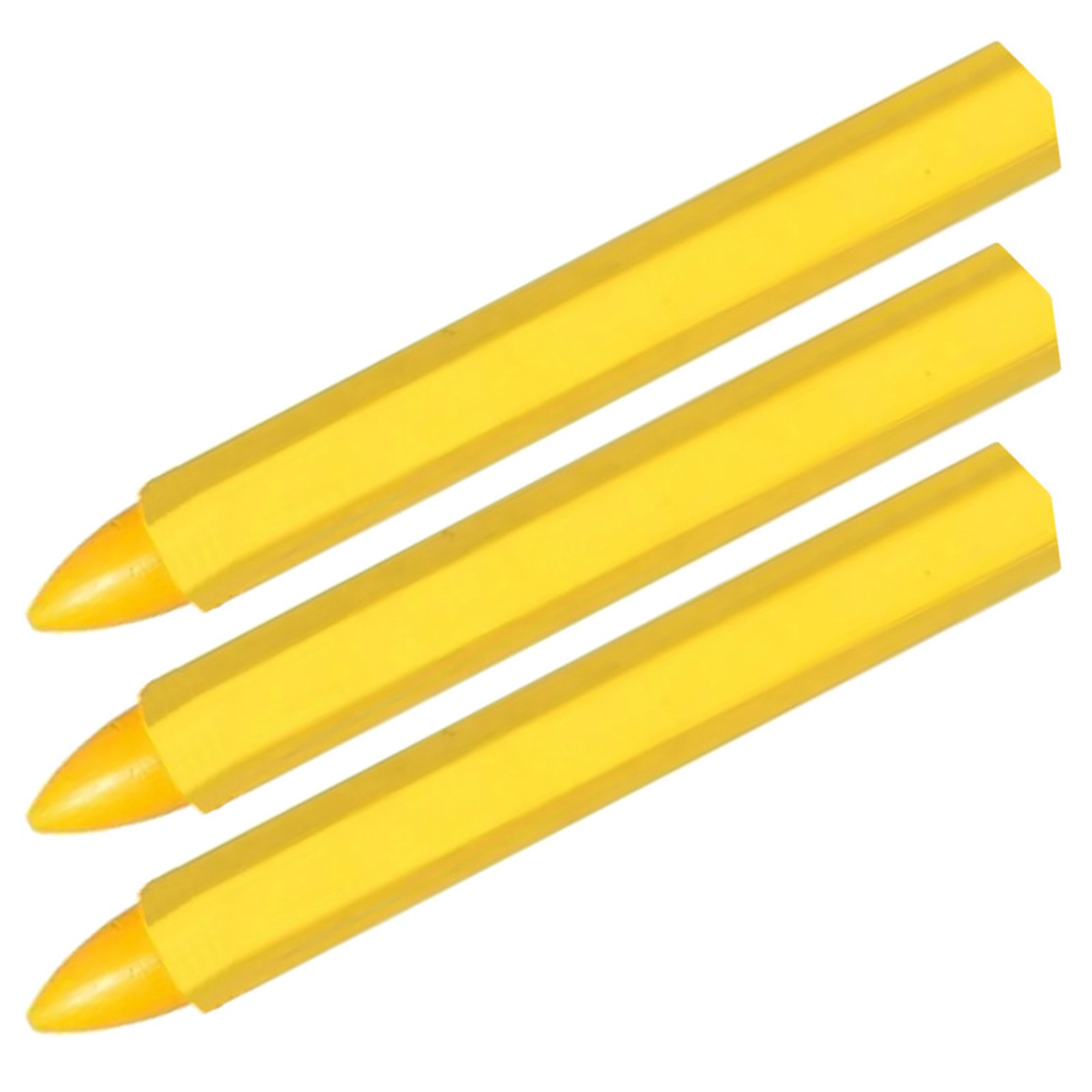 Tyre Chalk Marker Stick - Yellow (Pack Of 3)