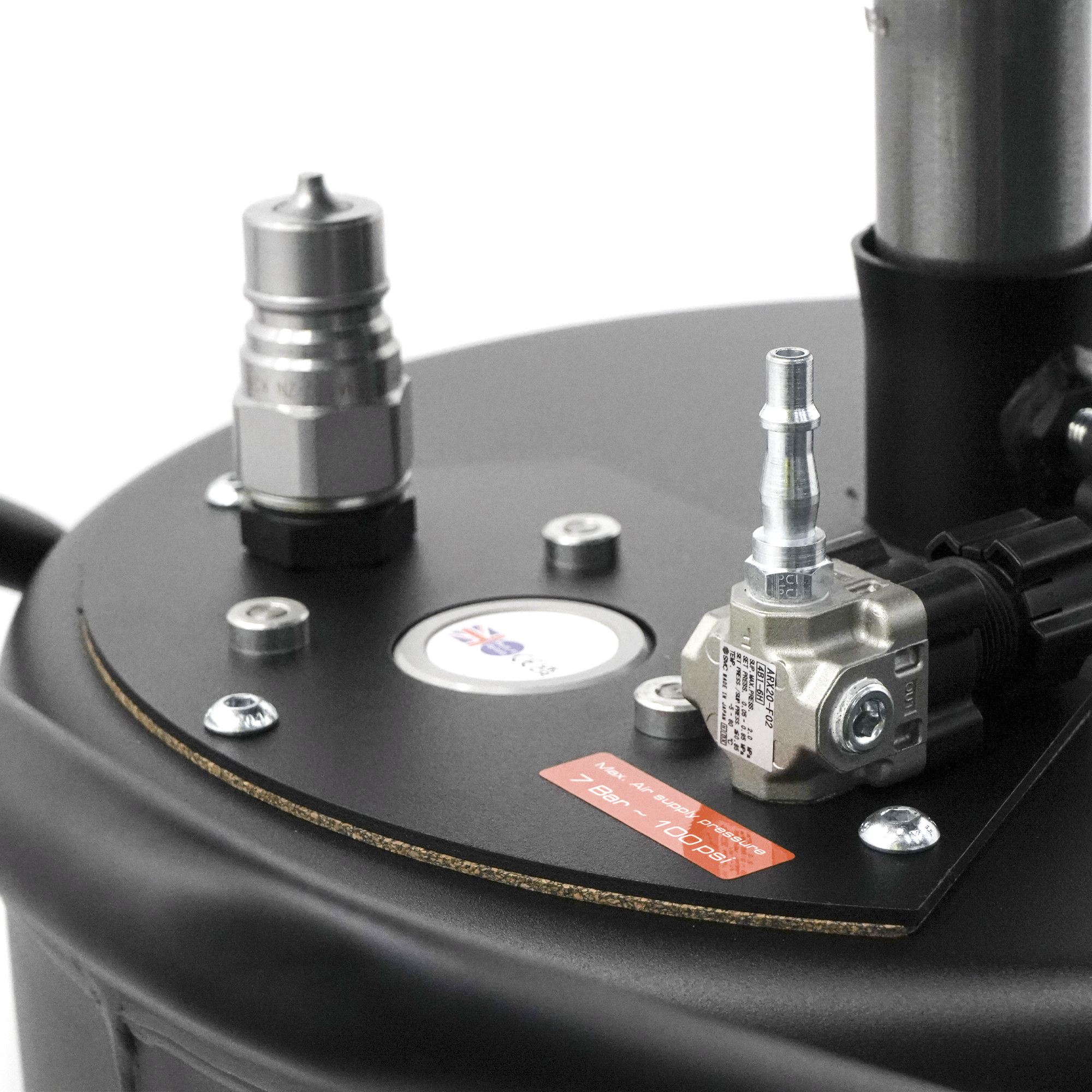 Everard Black Pumped Waste Oil Drainer - Excluding hose (RAL9005)