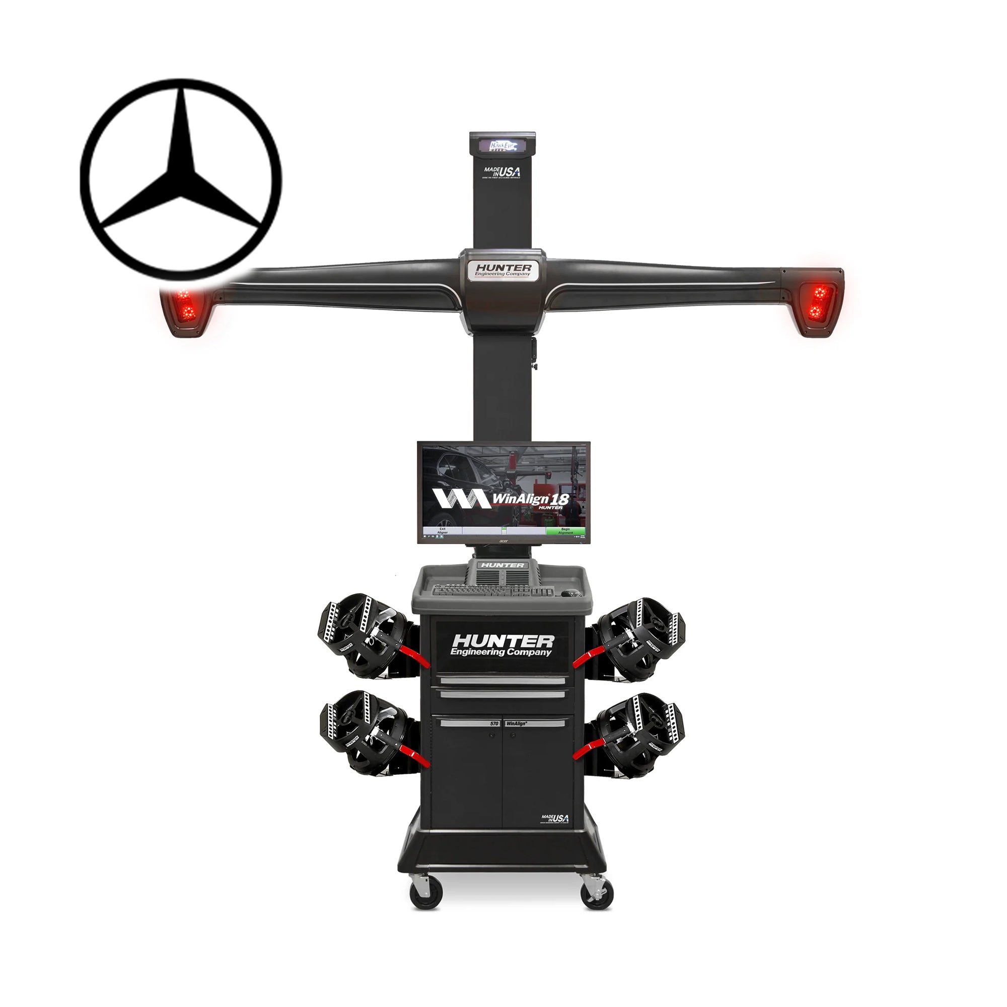 Hunter Hawkeye TD Elite Wheel Aligner - Mercedes Approved (HTA-MBR)