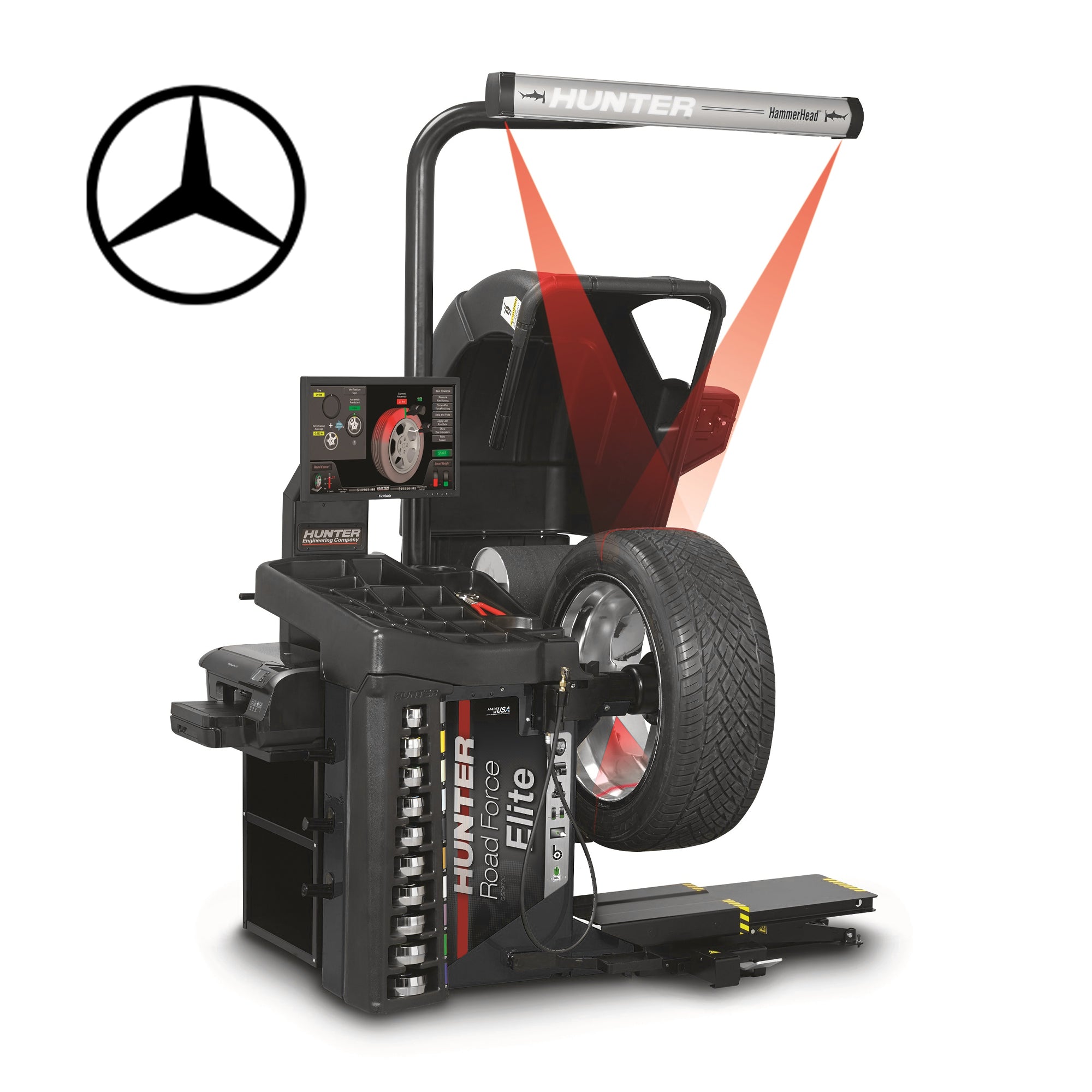 Hunter Road Force Elite Wheel Balancer - Mercedes Approved