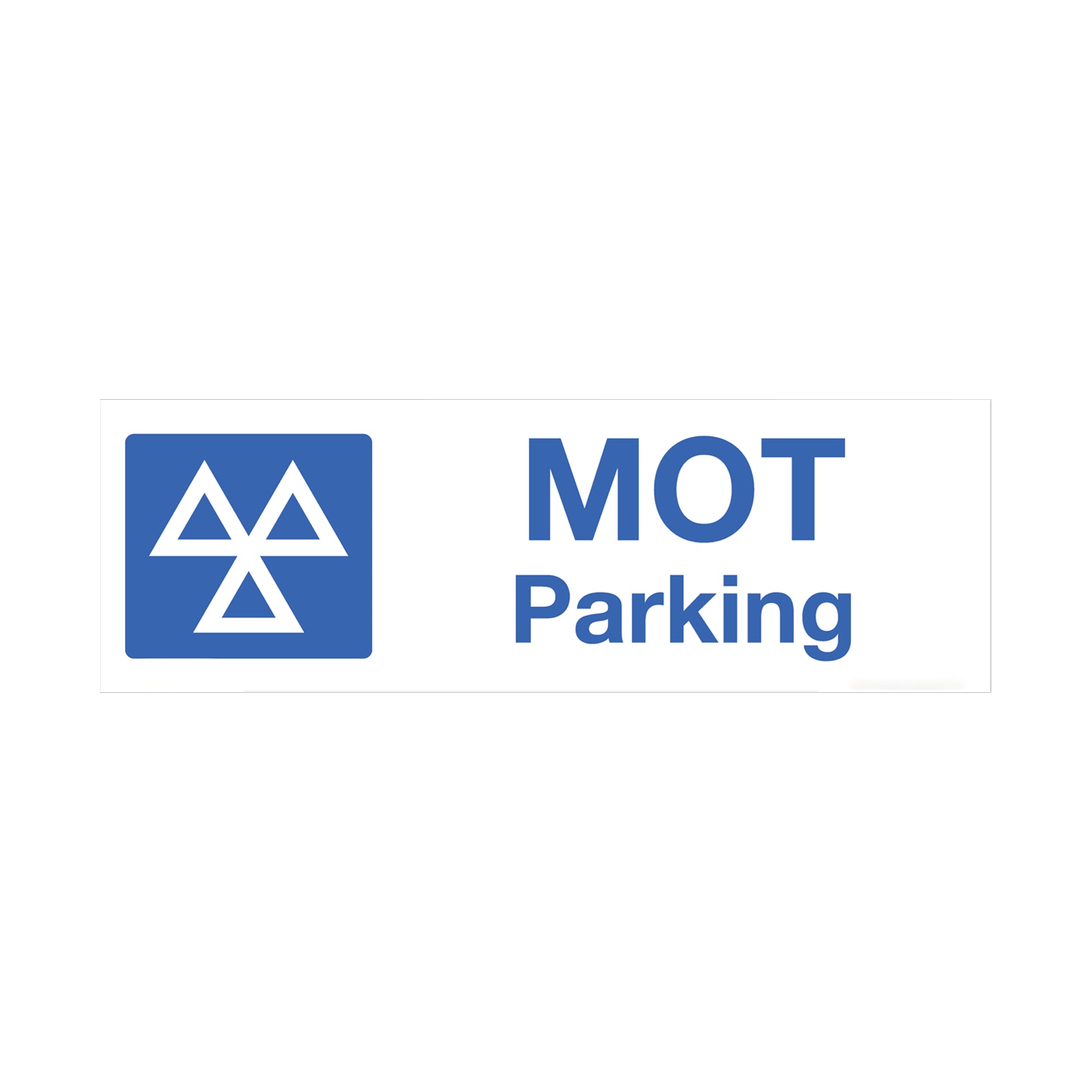 Worksafe® MOT Parking Safety Sign - Rigid Plastic