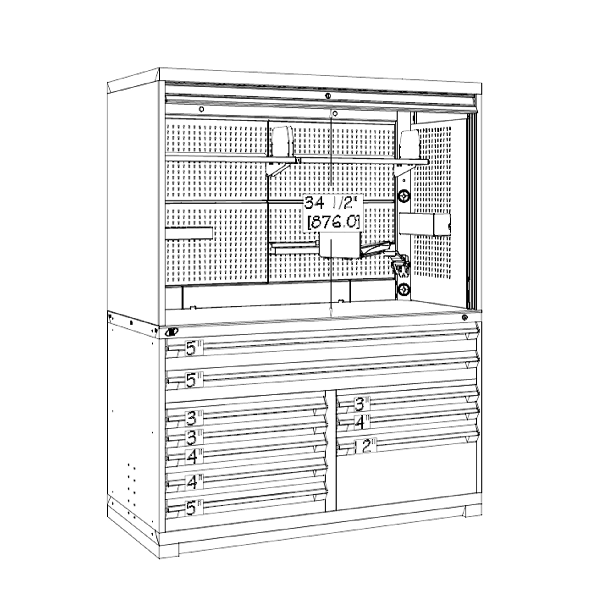 Rousseau TekZone Special Tool Storage Cabinet