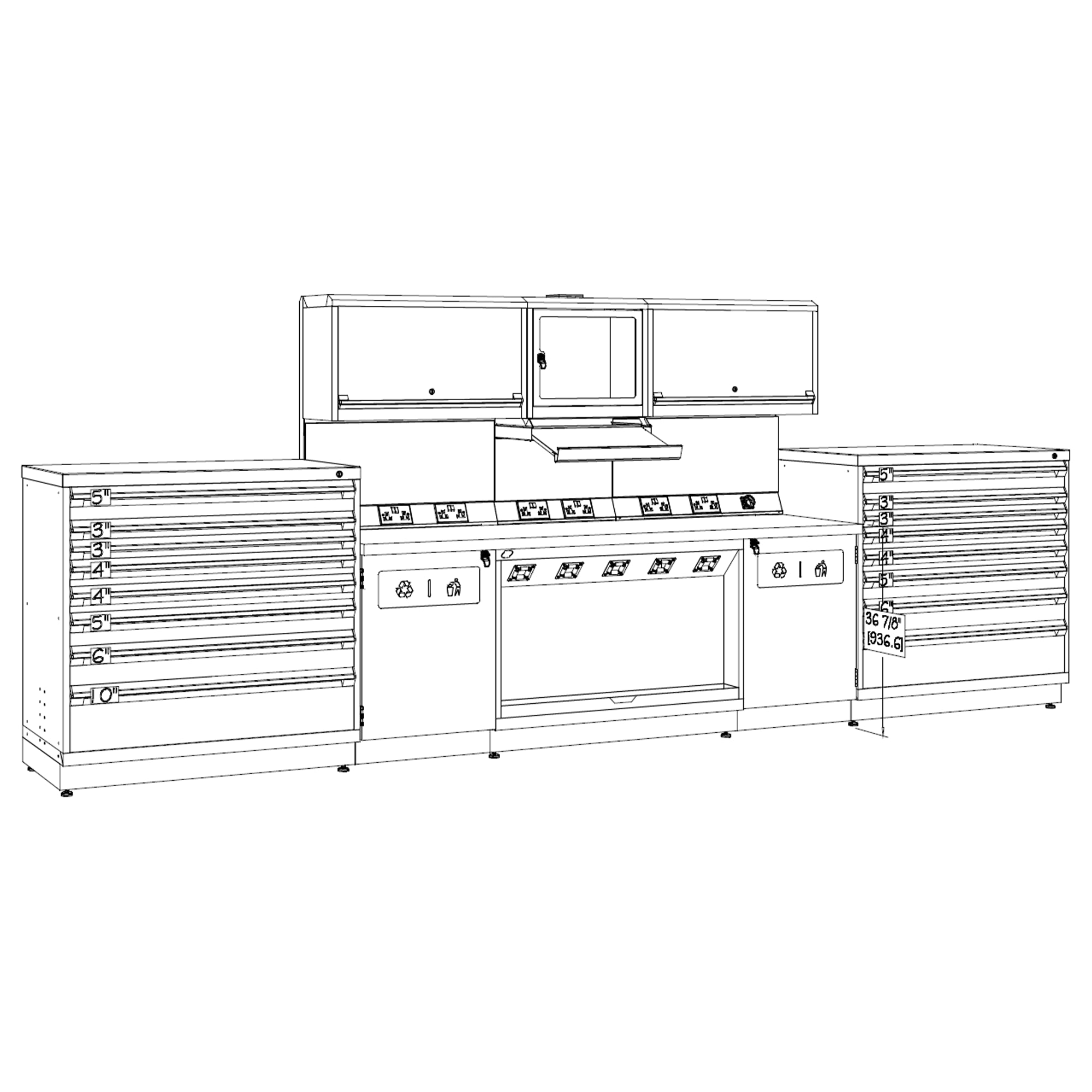 Rousseau Double GT Workstation with PC