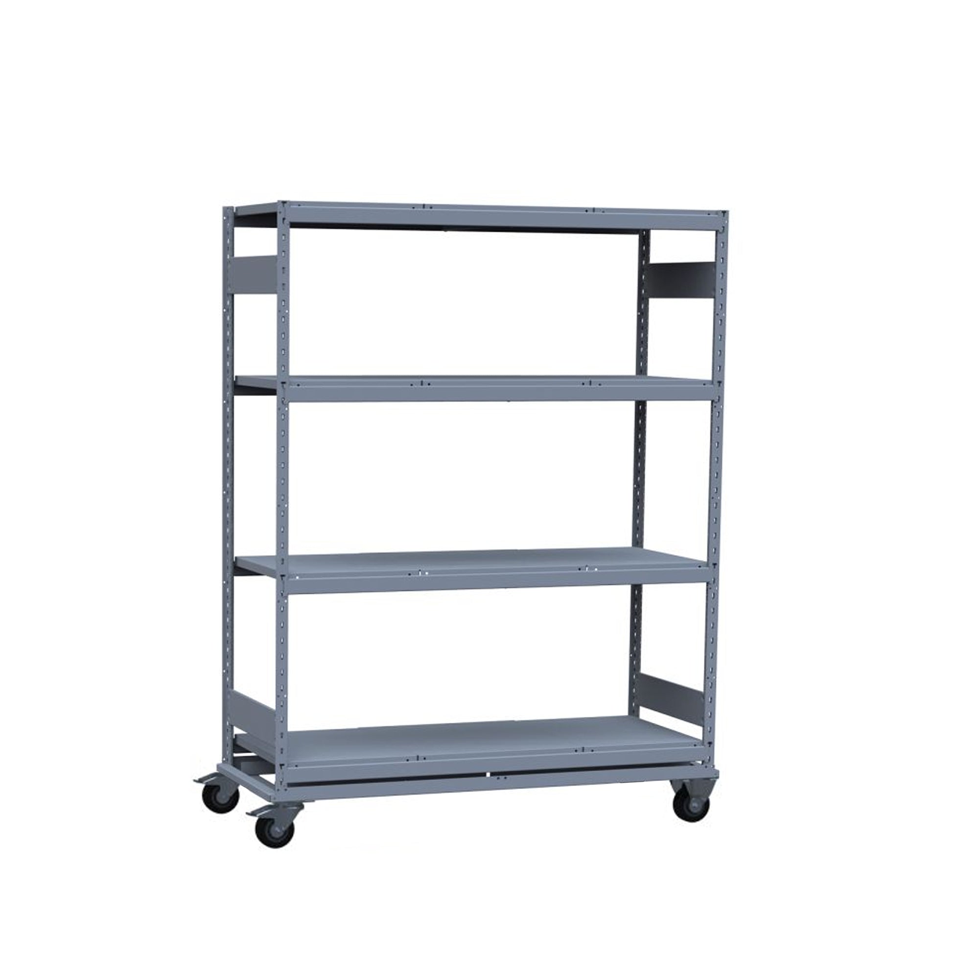 Rousseau Small Grey Mobile Stripdown Shelving Unit