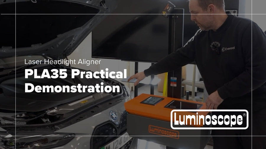 Luminoscope PLA35 Laser Headlight Aligner | Demonstration