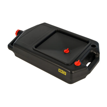 Fluid Drain Tank/Pan With Handle - 10 Litre - Black