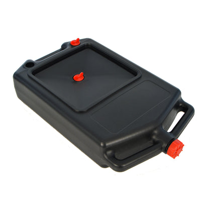 Fluid Drain Tank/Pan With Handle - 10 Litre - Black
