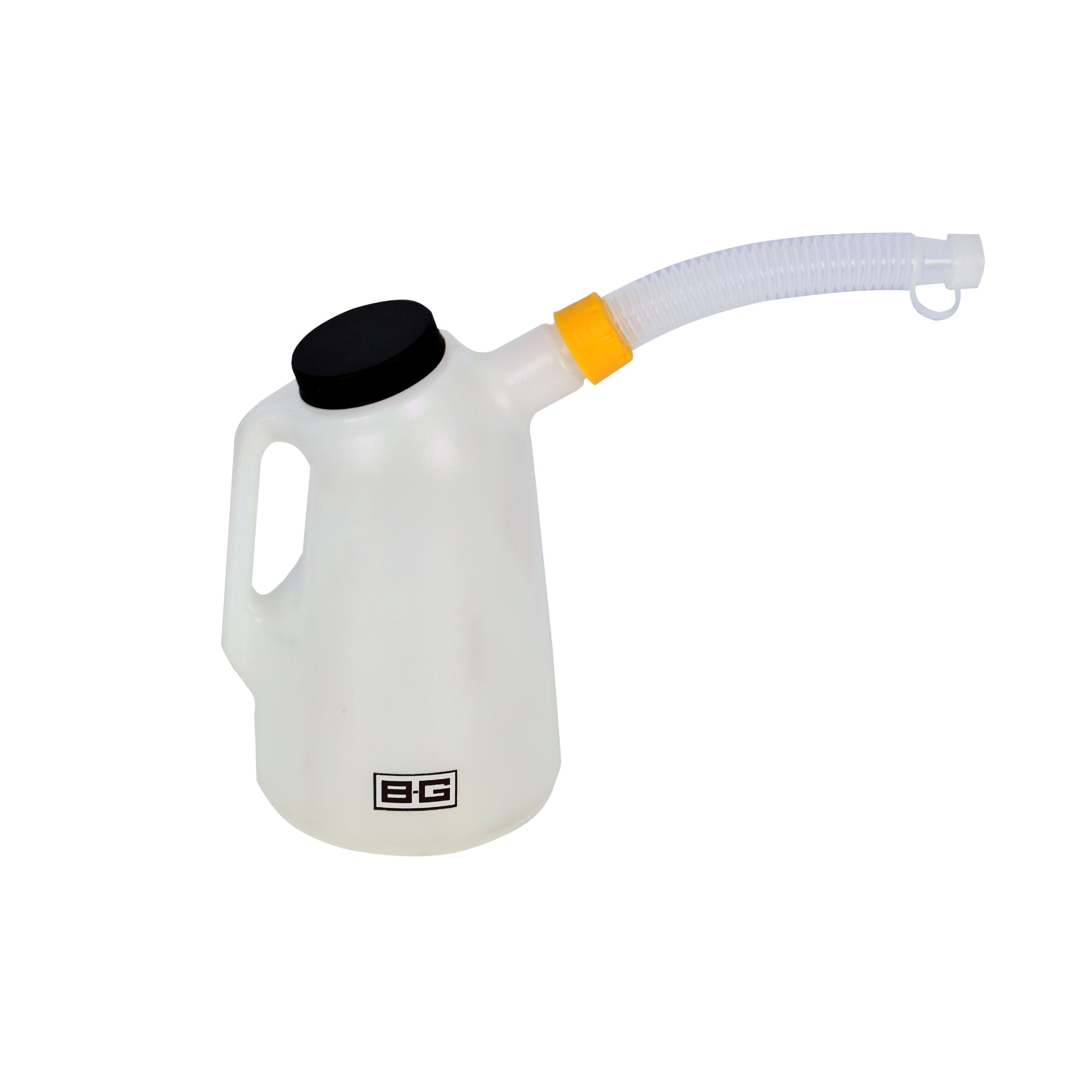 Plastic 2 Litre Fluid/Fuel/Oil Measuring Jug With Cap & Spout - White