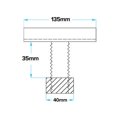 Consul/Zippo Bonded Lifting Pad 135 mm