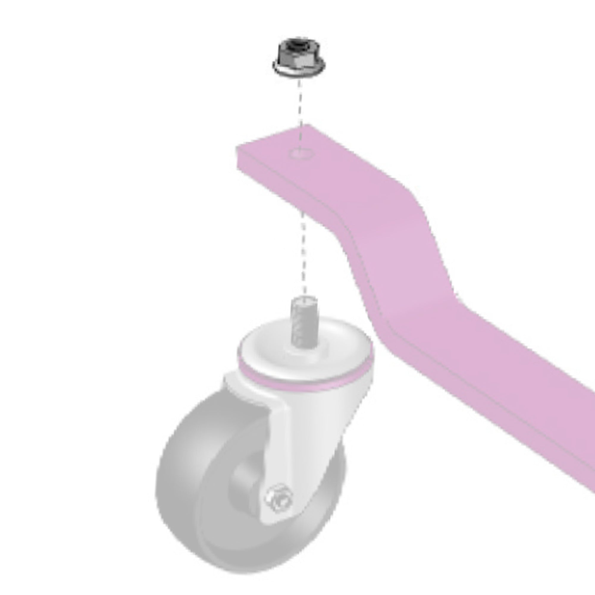 GoJak 1/2"-11 Locknut (For 3" & 4" Castor)