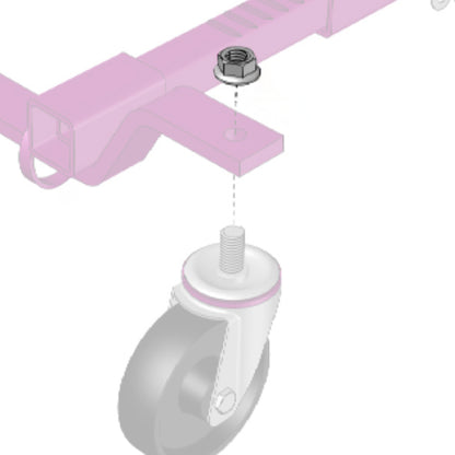 GoJak 5/8"-11 Locknut (For 5" Castor) (GJ6200/GJ6313)
