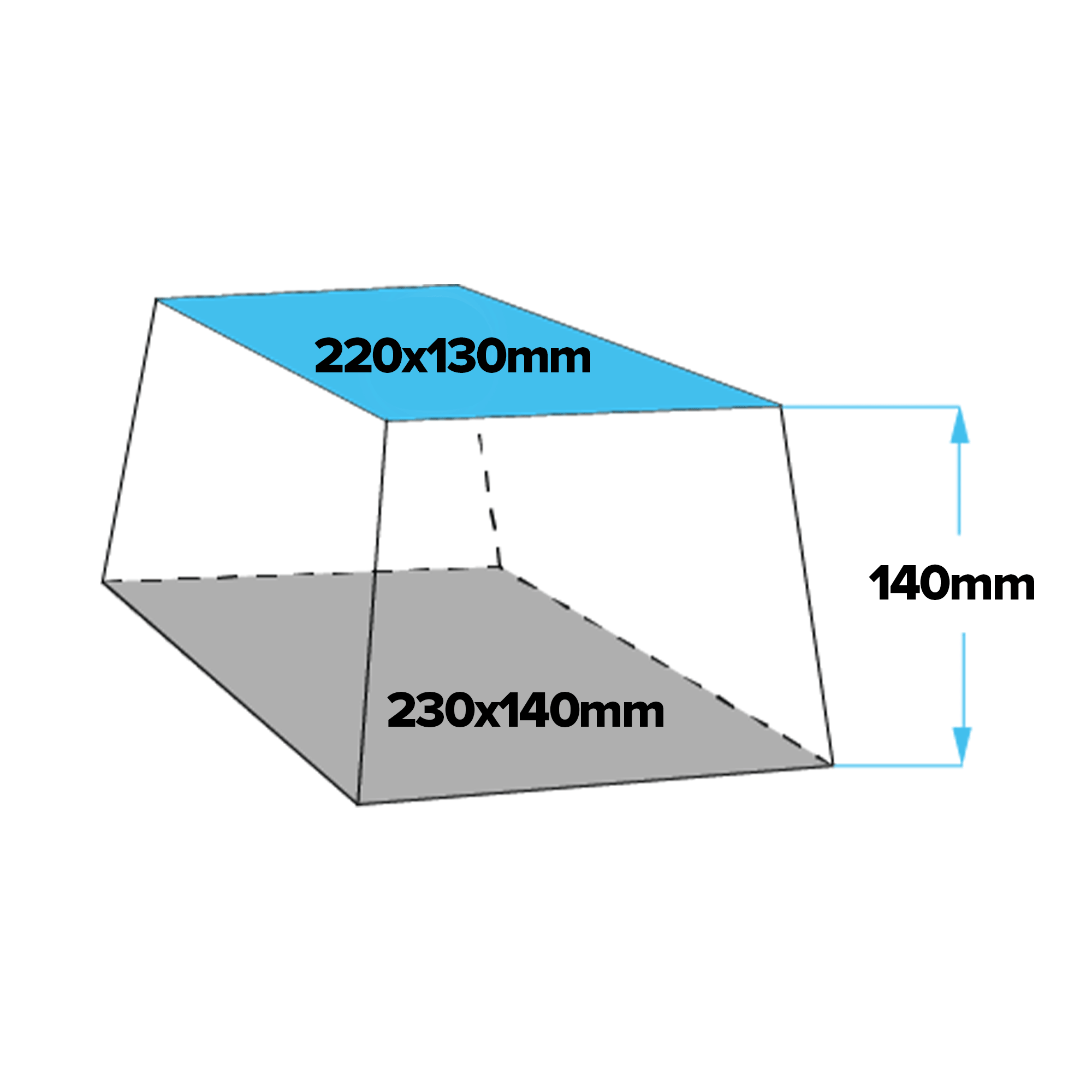 230x140x140mm Universal Rubber Block