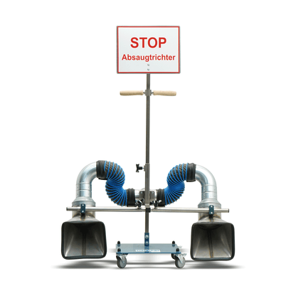 Norfi Mobile Double Funnel with Stop Sign