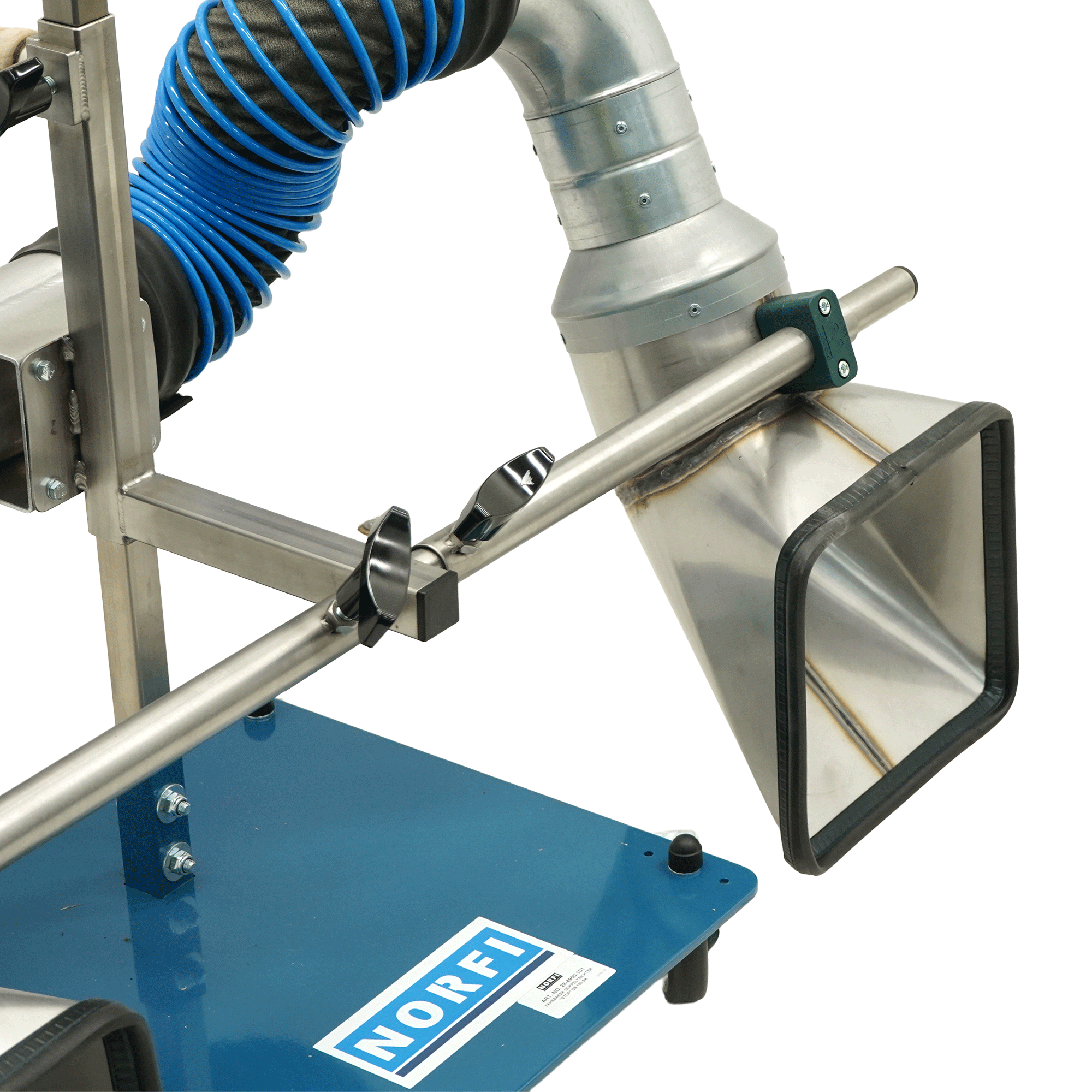 Norfi Mobile Double Funnel with Stop Sign