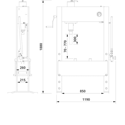 AC Hydraulic P40H 40t Bearing Press