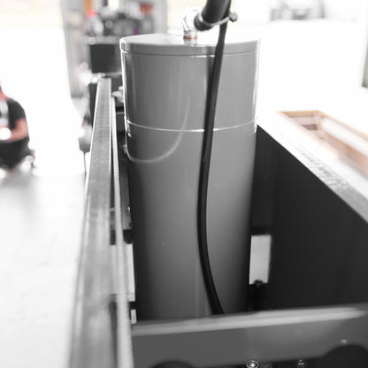 Hydraulic cylinder on the P60H press machine, featuring robust build for heavy-duty industrial tasks.