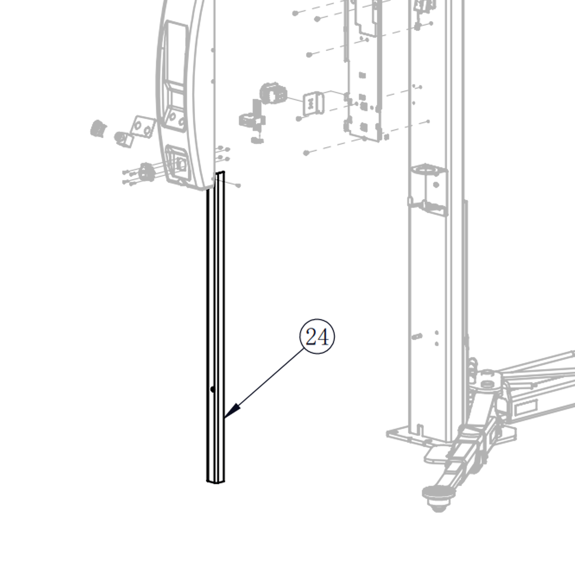Rotary SPOA3TE Slave Cover Lower (Plastic)
