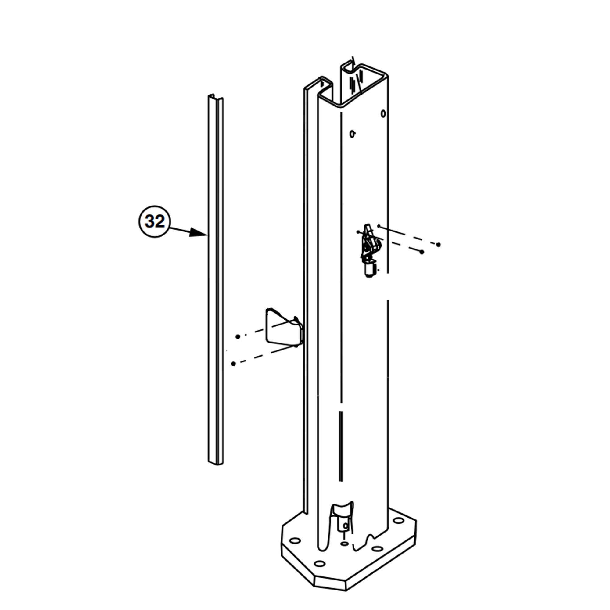 Rotary SPO55-E SPOA40-E Lower Web/Post Cover