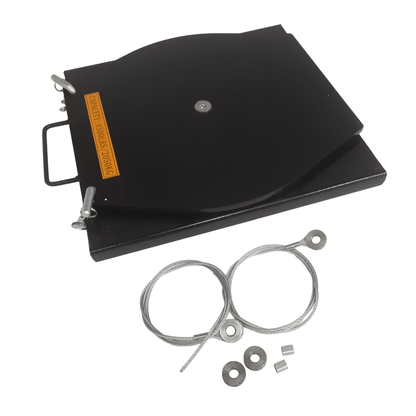 Rotary Radius Turn Plates (Each) C/W wires 355mm x 355mm x 37mm