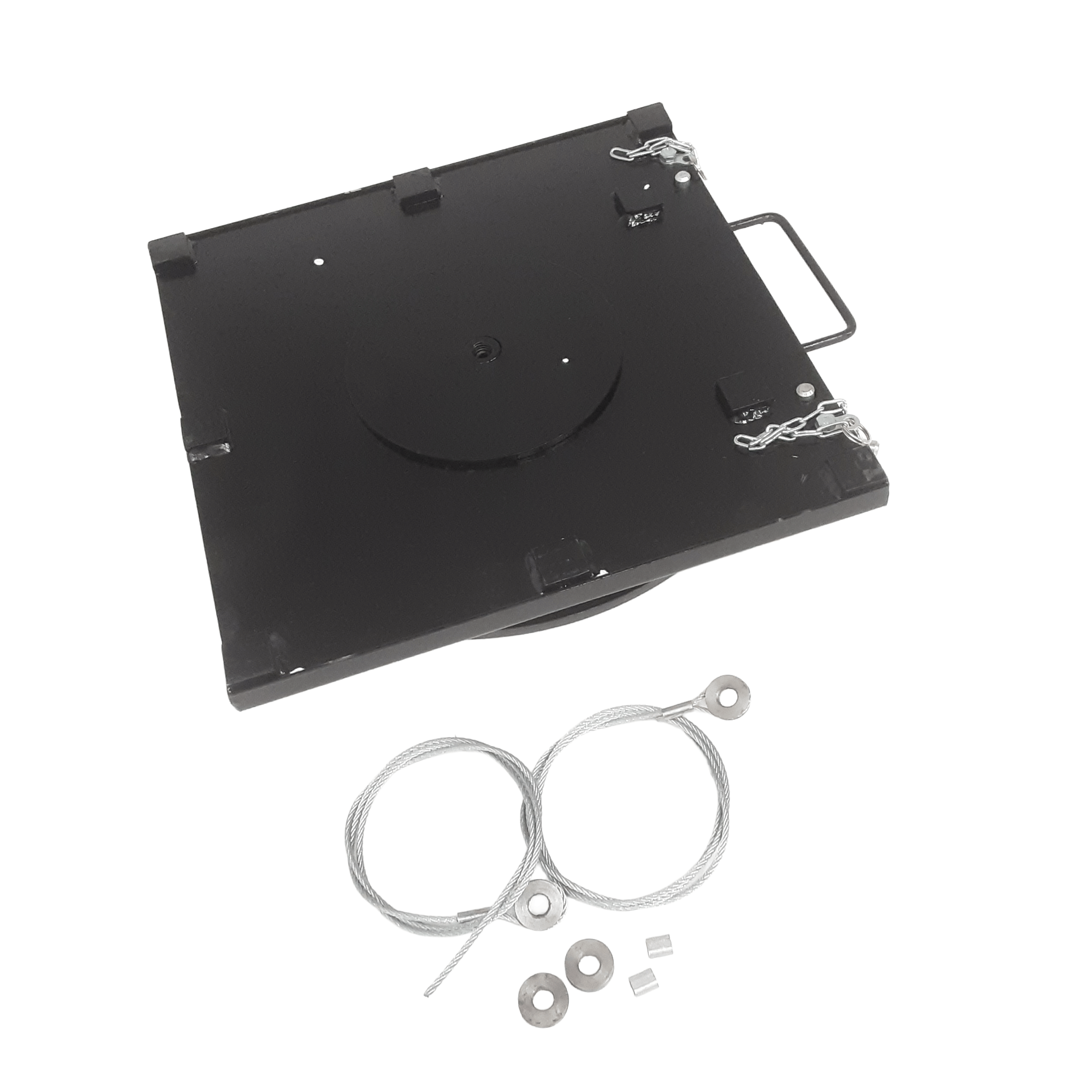 Rotary Radius Turn Plates (Each) C/W wires 355mm x 355mm x 37mm