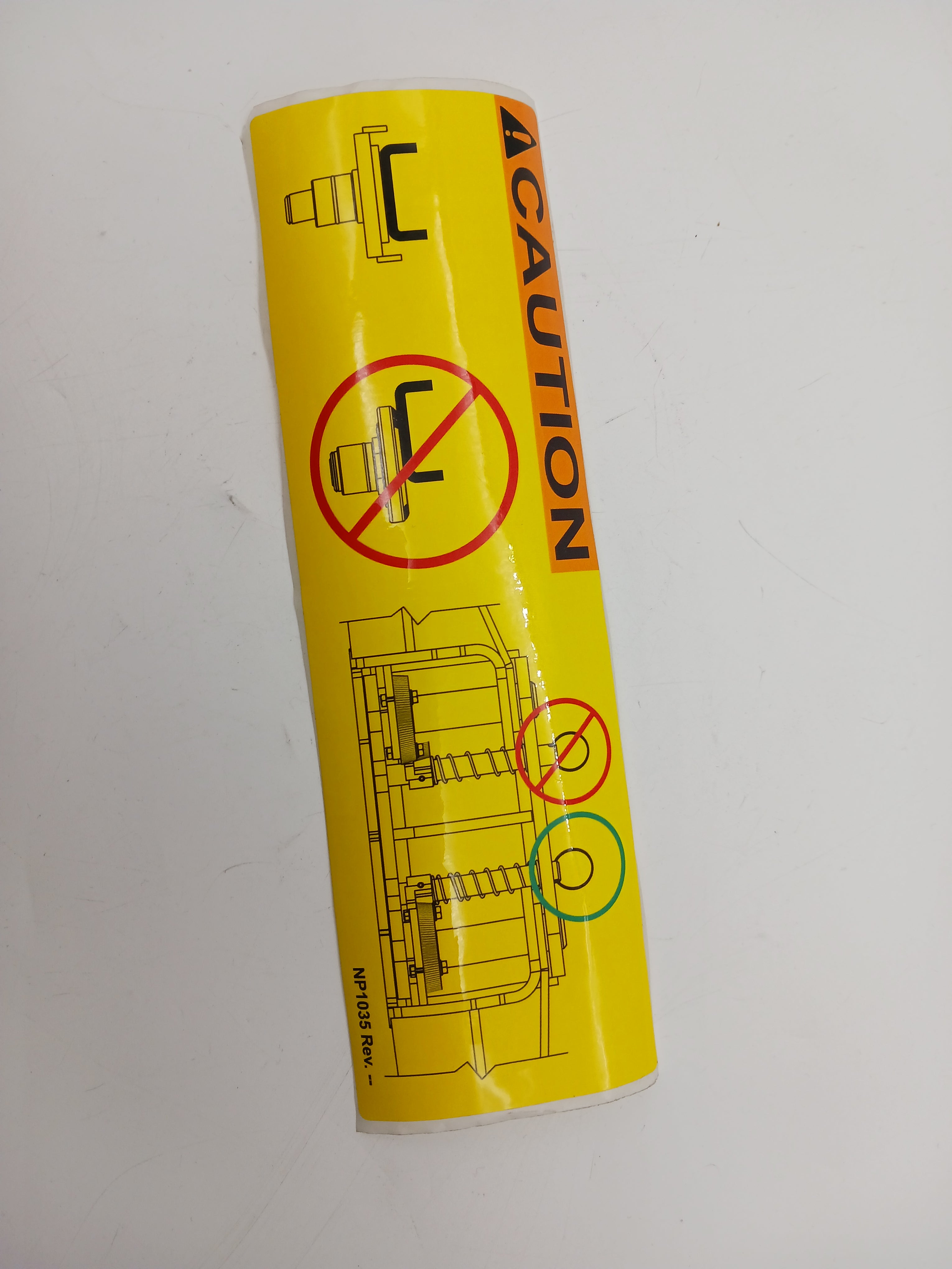 Rotary Arm Lock and Position Warning Sticker – Everard Group Limited