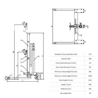 Raptor 205L Barrel Lifter