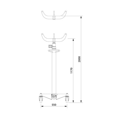 AC Hydraulic VL10 1.0T Transmission Jack