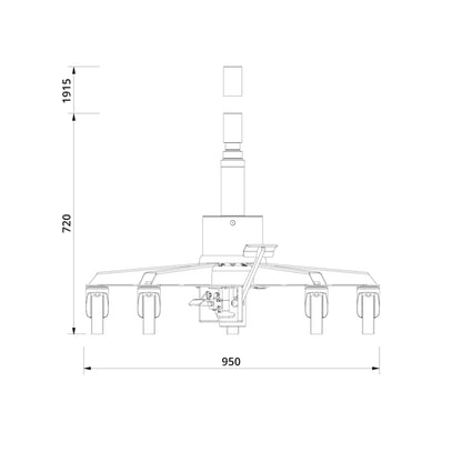 AC Hydraulic VLT6 0.6T Telescopic Transmission Jack