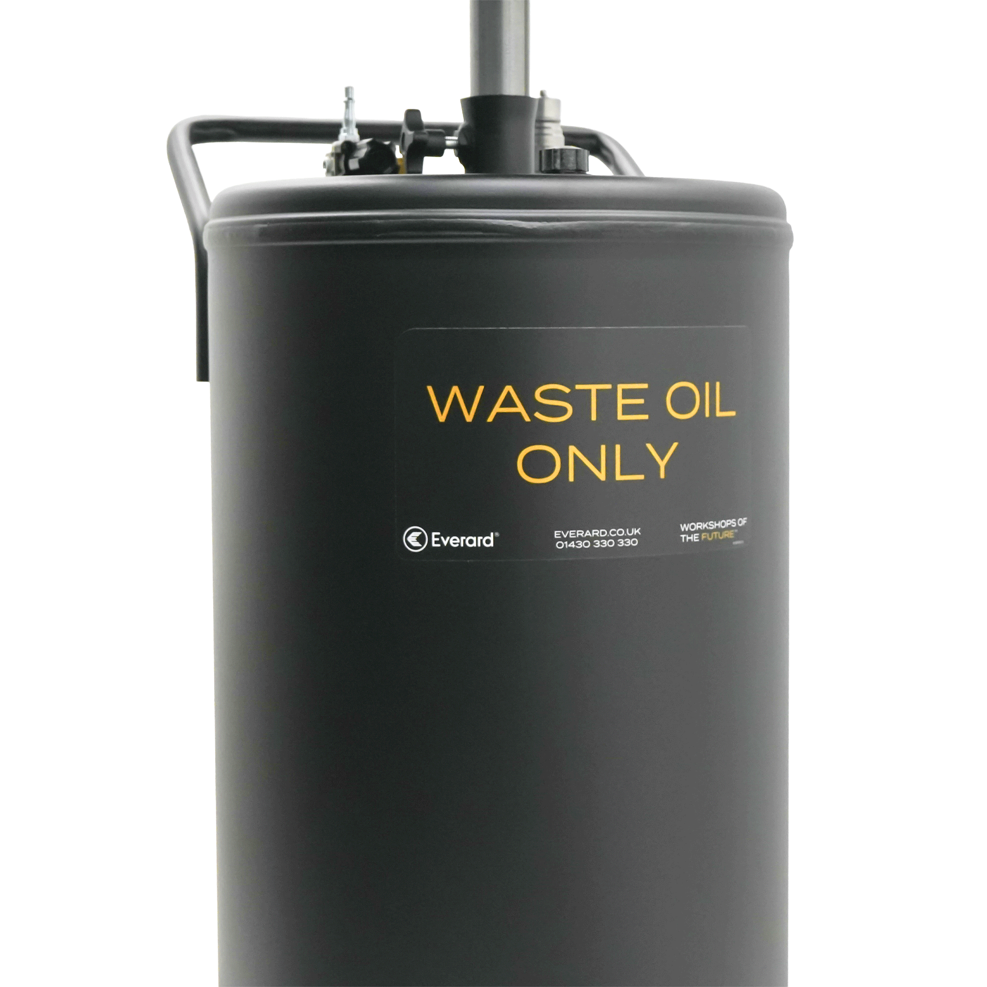 Everard Black Pumped Waste Oil Drainer - Excluding hose (RAL9005)