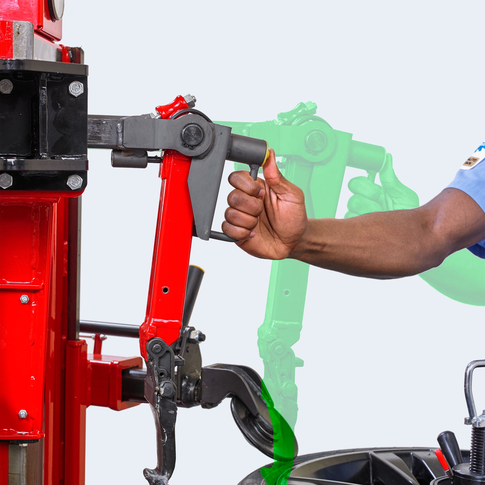 Hunter TC39-E Leverless Swing-arm Tyre Changer