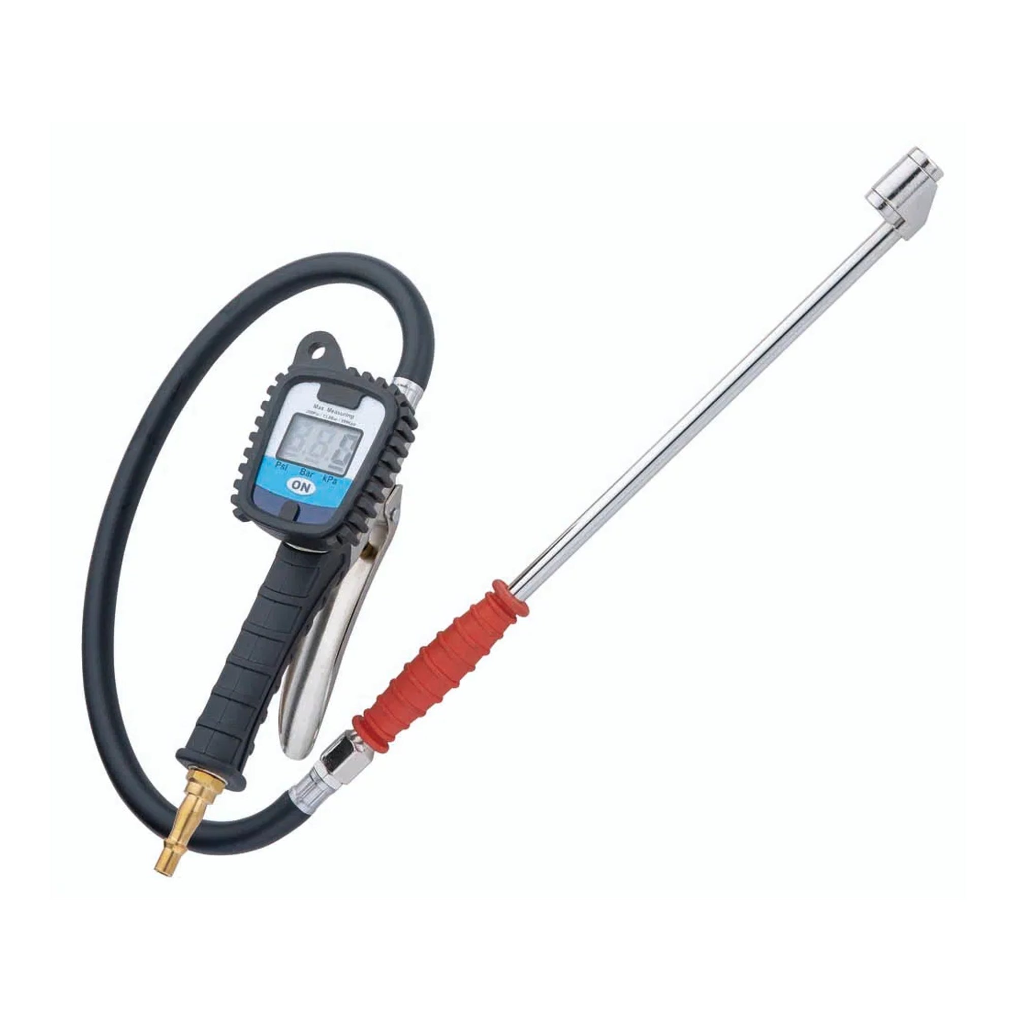 Digital Tyre Inflator w/rotary coupling & closed connector