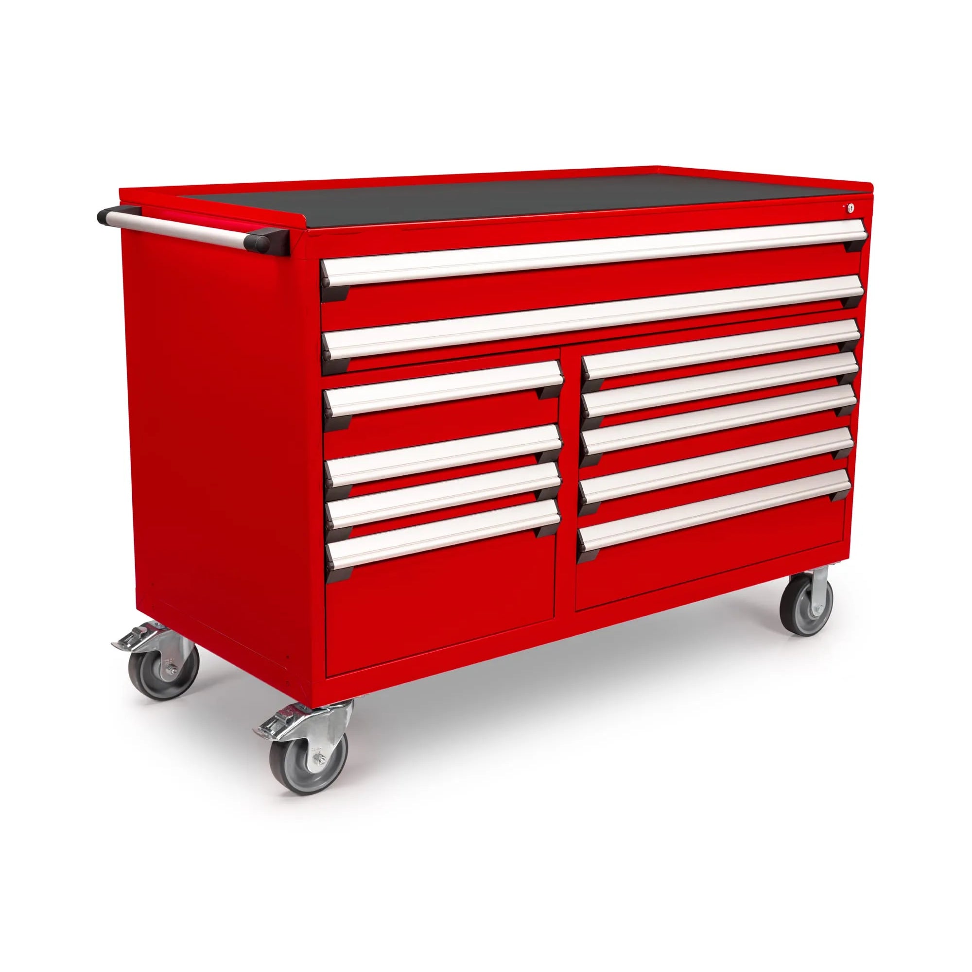 Rousseau Mobile 11 Drawer 60 Inch Red Toolbox