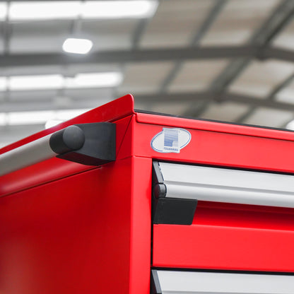 Rousseau Mobile 7 Drawer 48 Inch Red Toolbox