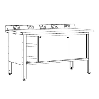 Rousseau Closed Front Workbench 1520mm