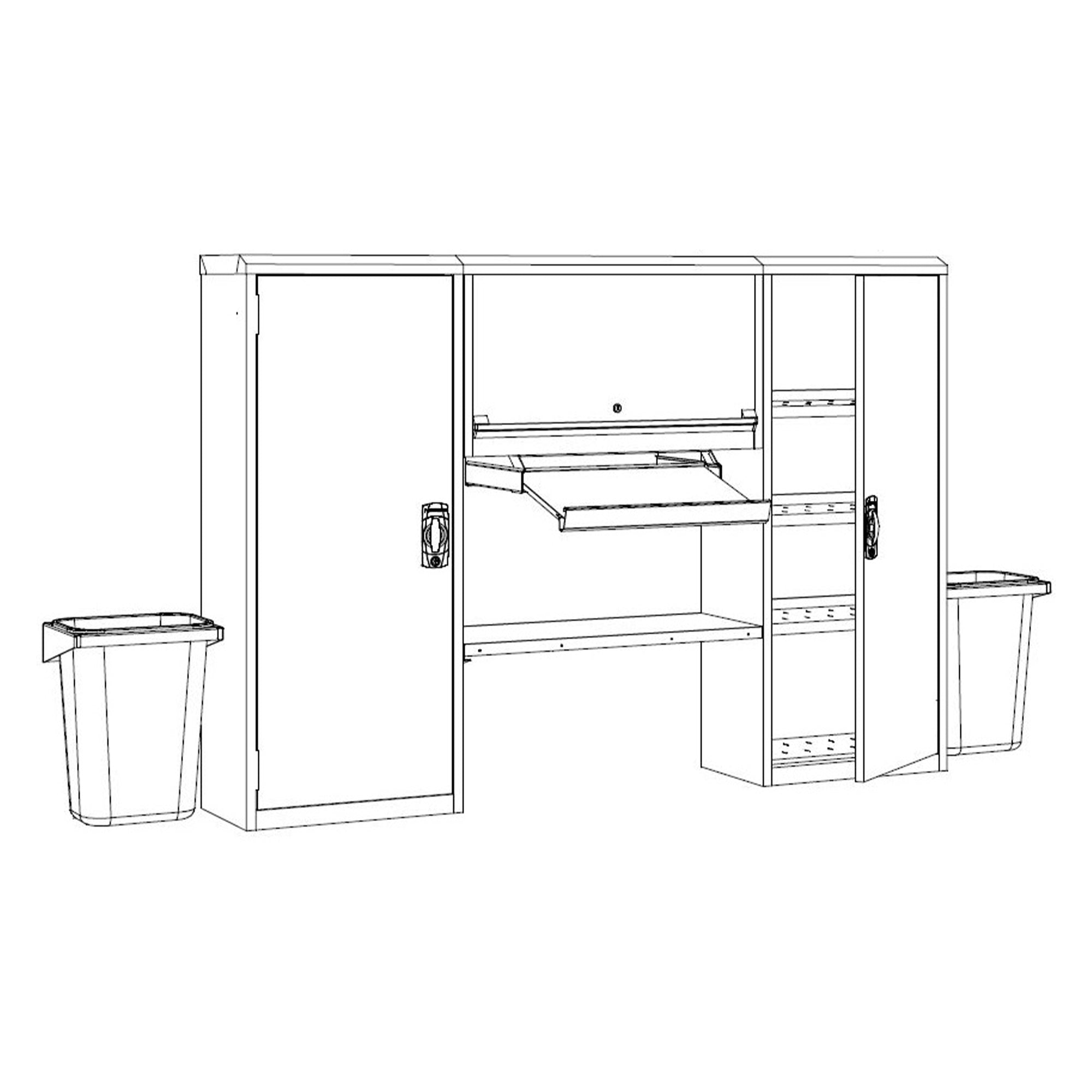 Rousseau Wall Mounted Double Valet Station